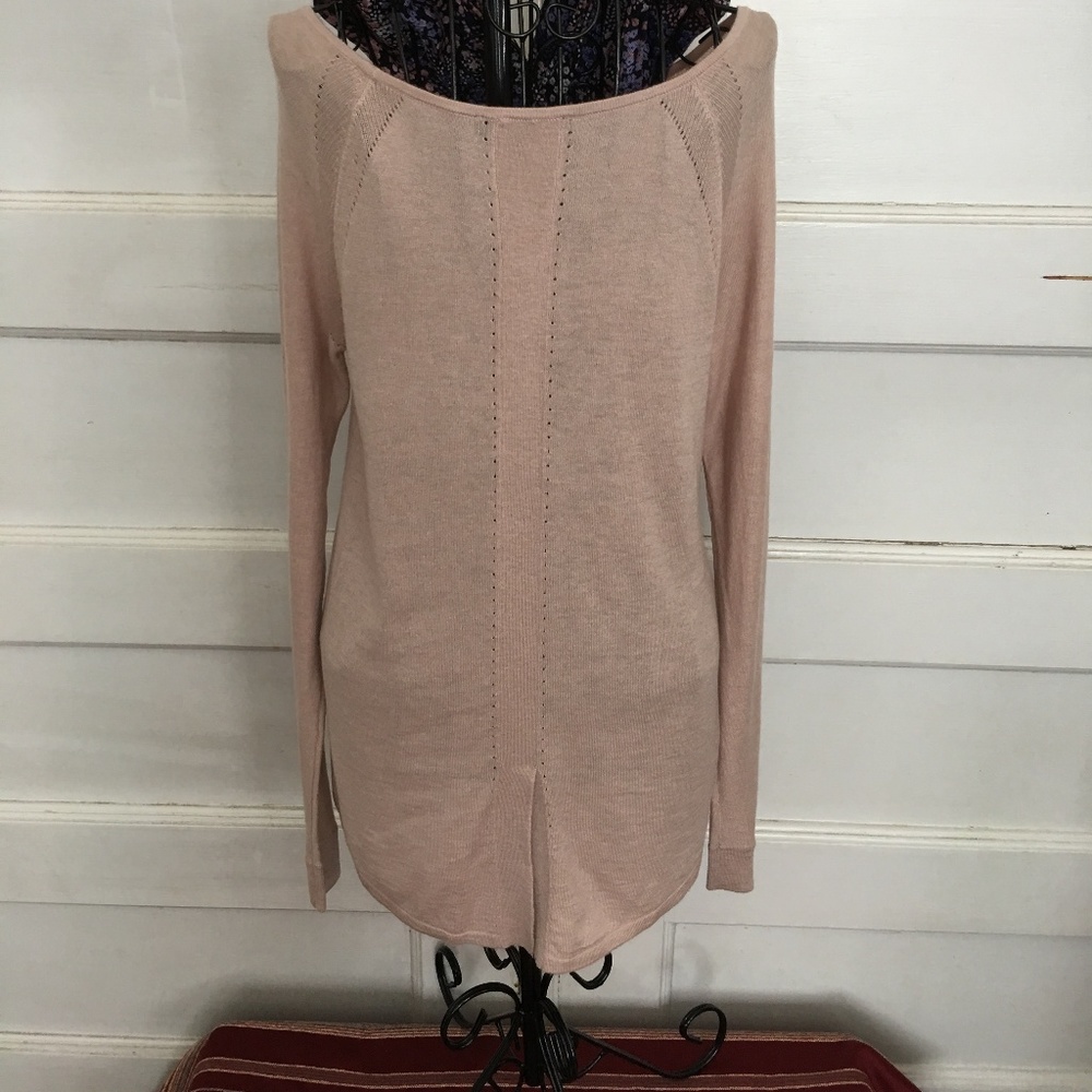 ANN TAYLOR OWL HIGH LOW SPRING SWEATER XS - Picture 3 of 8